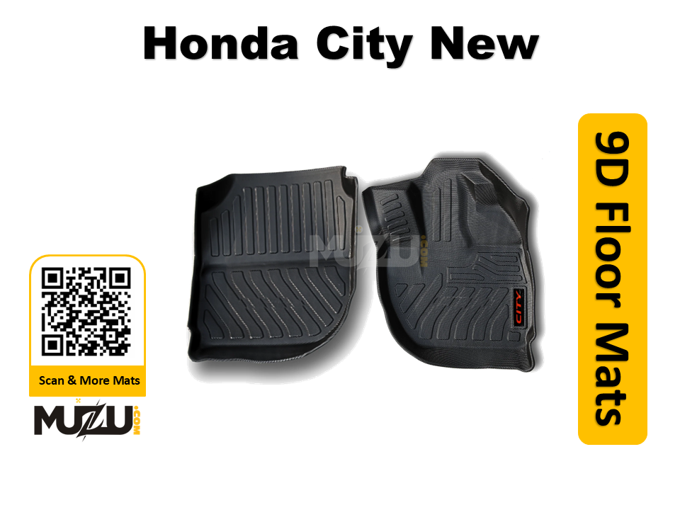 Plastic 9D Car Mats – Honda City New Luxury (2021–2025)