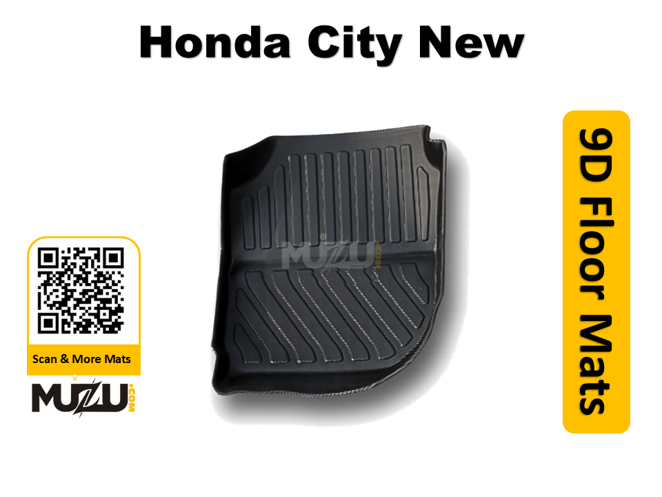 Plastic 9D Car Mats – Honda City New Luxury (2021–2025)