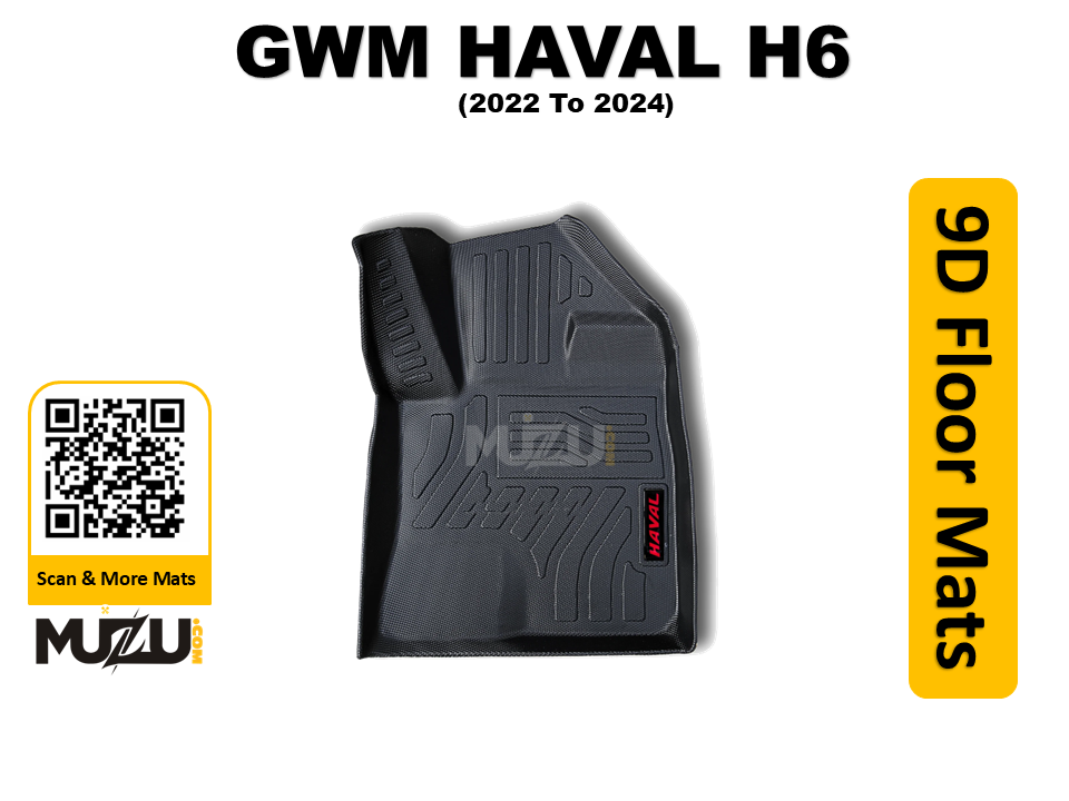 Plastic 9D Car Mats Series – GWM Haval H6 (2022–2024) Premium SUV Mats
