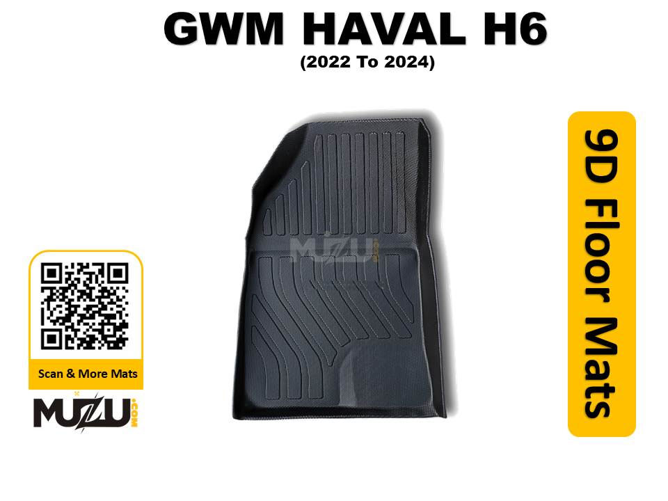 Plastic 9D Car Mats Series – GWM Haval H6 (2022–2024) Premium SUV Mats