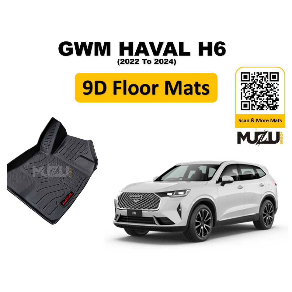 Plastic 9D Car Mats Series – GWM Haval H6 (2022–2024) Premium SUV Mats