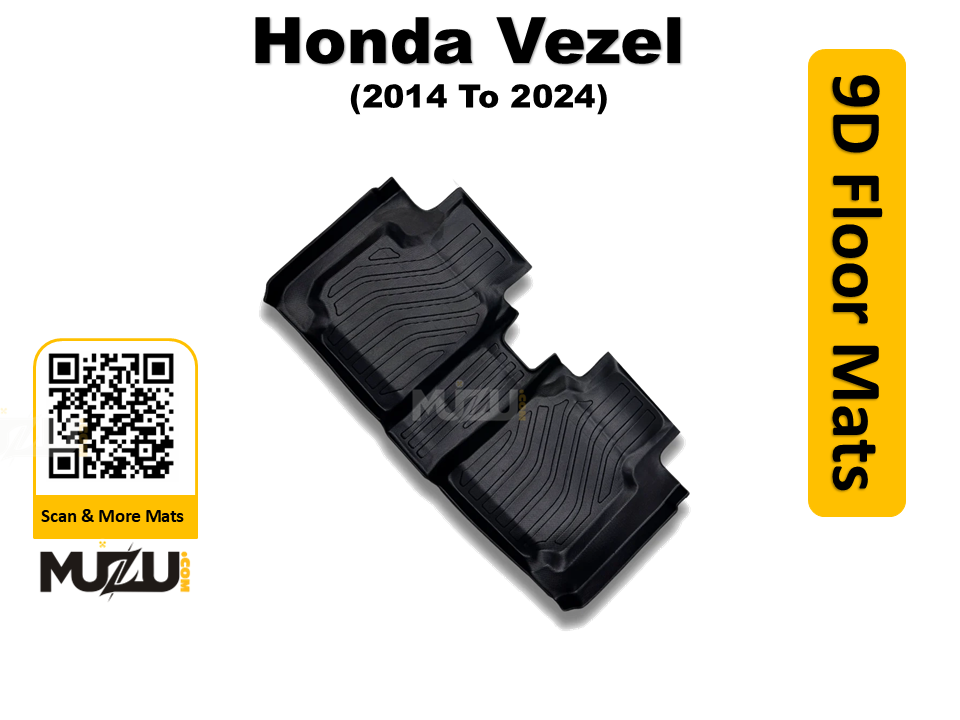 Plastic 9D Car Mats Series – Honda Vezel (2014–2024) Premium Custom Fit