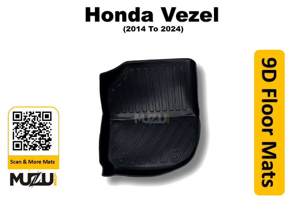 Plastic 9D Car Mats Series – Honda Vezel (2014–2024) Premium Custom Fit