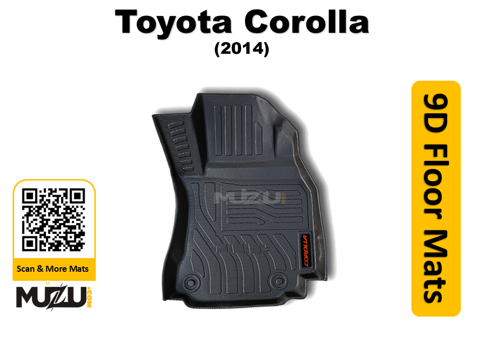 Plastic 9D Car Mats – Toyota Corolla (2014–Present) Full Coverage