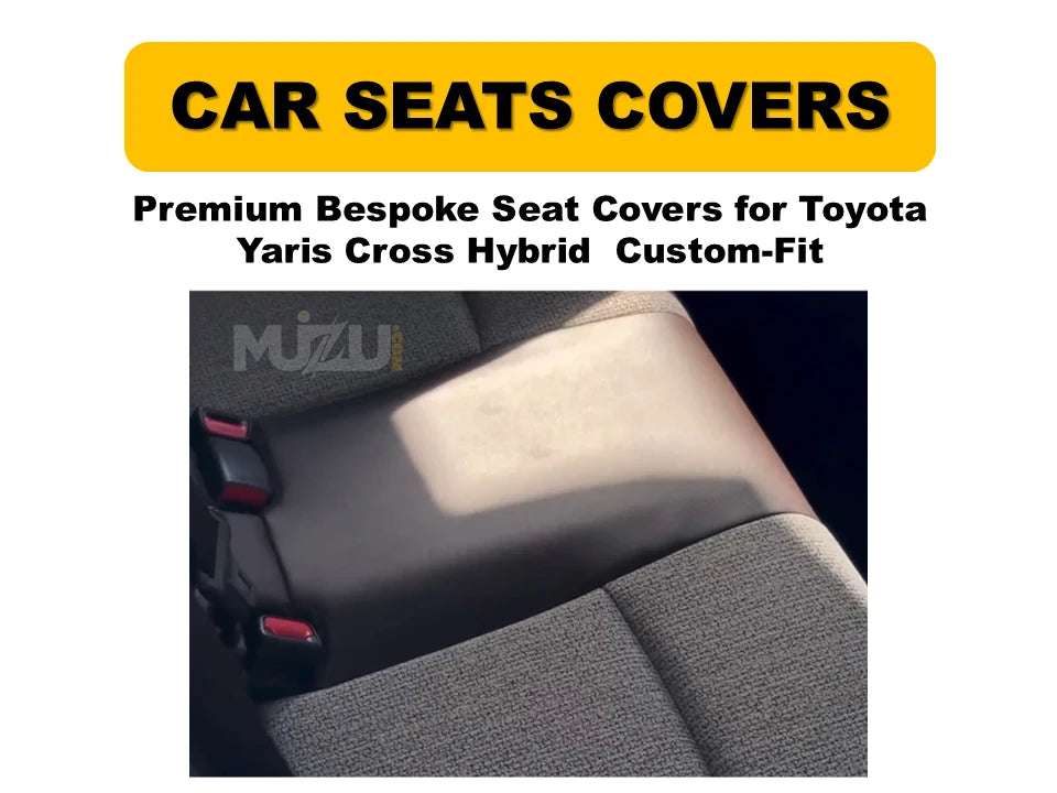 Premium Bespoke Seat Covers for Toyota Yaris Cross Hybrid  Custom-Fit, Durable Protection, Stylish Design