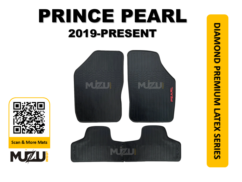Prince Pearl 2019–Present Latex Rubber Car Floor Mats – Durable Custom Fit