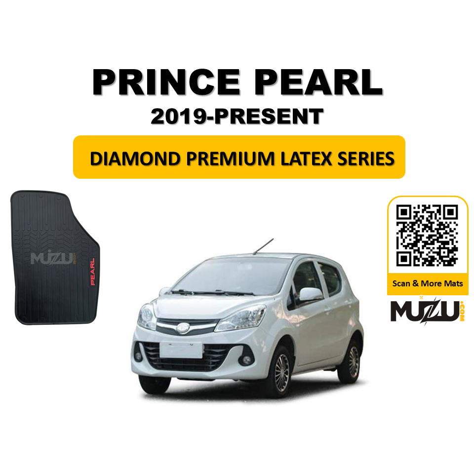 Prince Pearl 2019–Present Latex Rubber Car Floor Mats – Durable Custom Fit