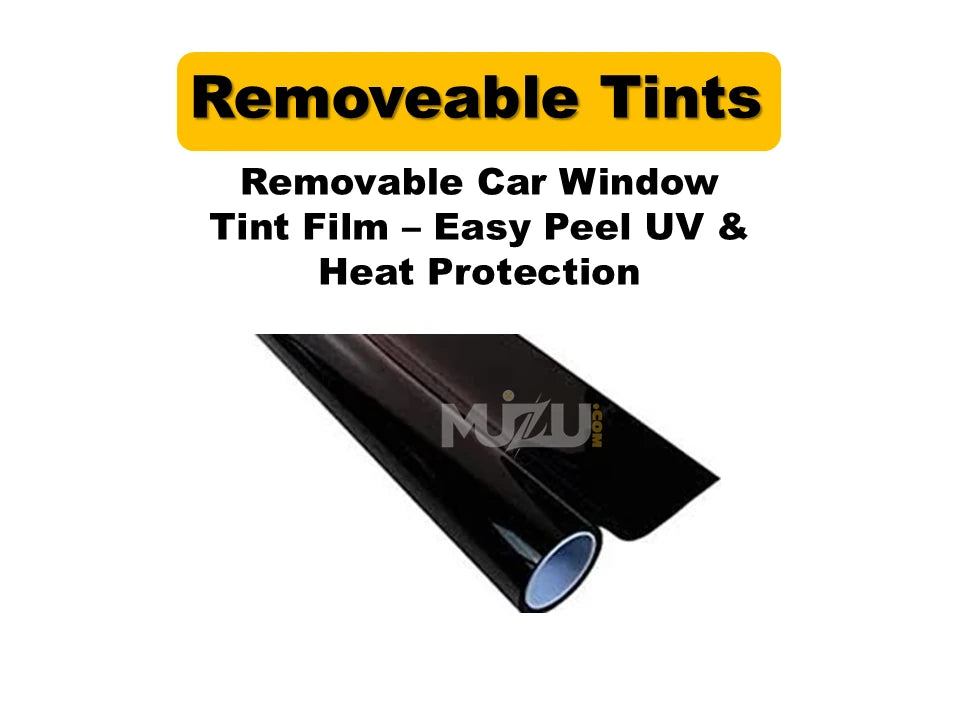 Removable Car Window Tint Film – Easy Peel UV & Heat Protection