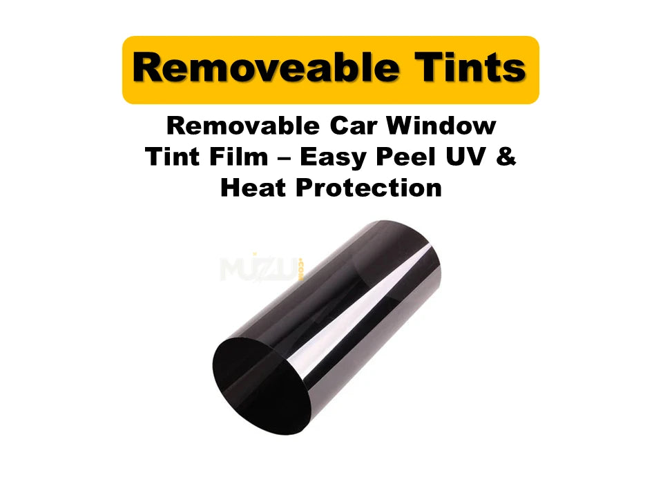 Removable Car Window Tint Film – Easy Peel UV & Heat Protection