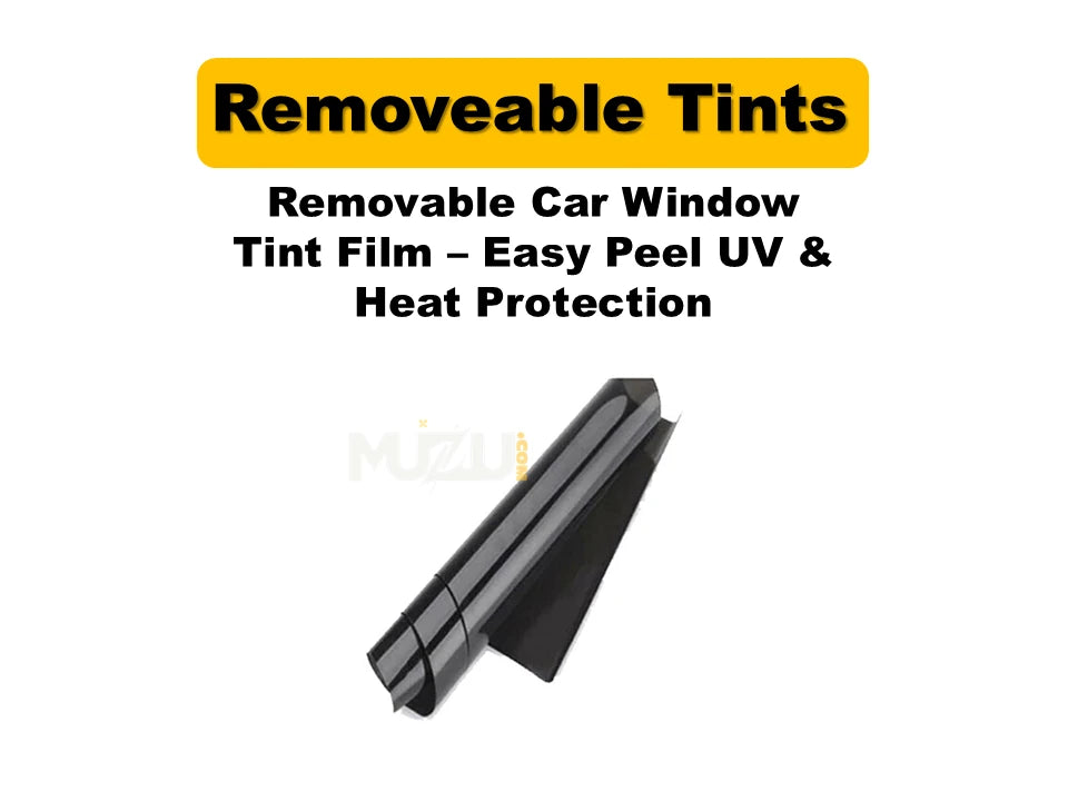 Removable Car Window Tint Film – Easy Peel UV & Heat Protection