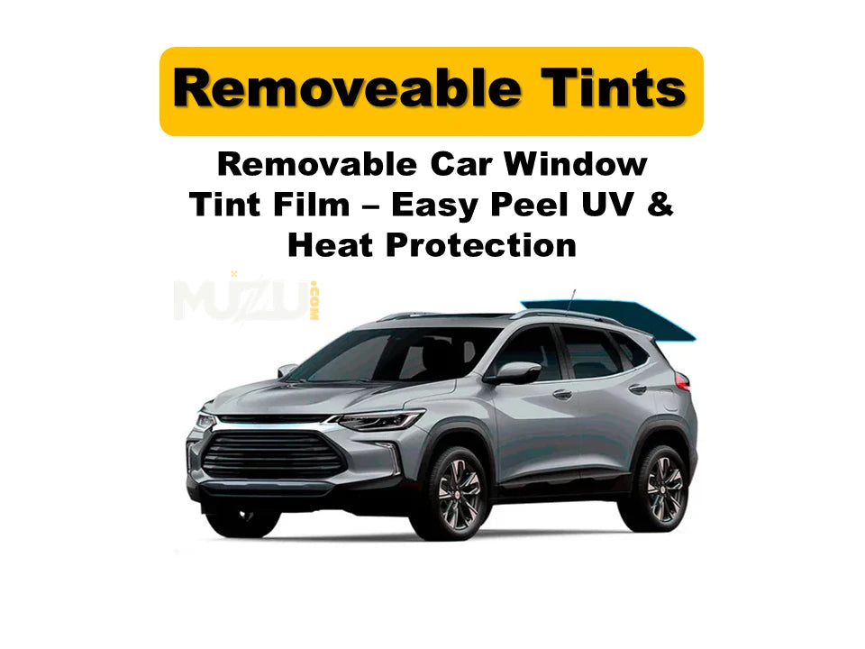Removable Car Window Tint Film – Easy Peel UV & Heat Protection