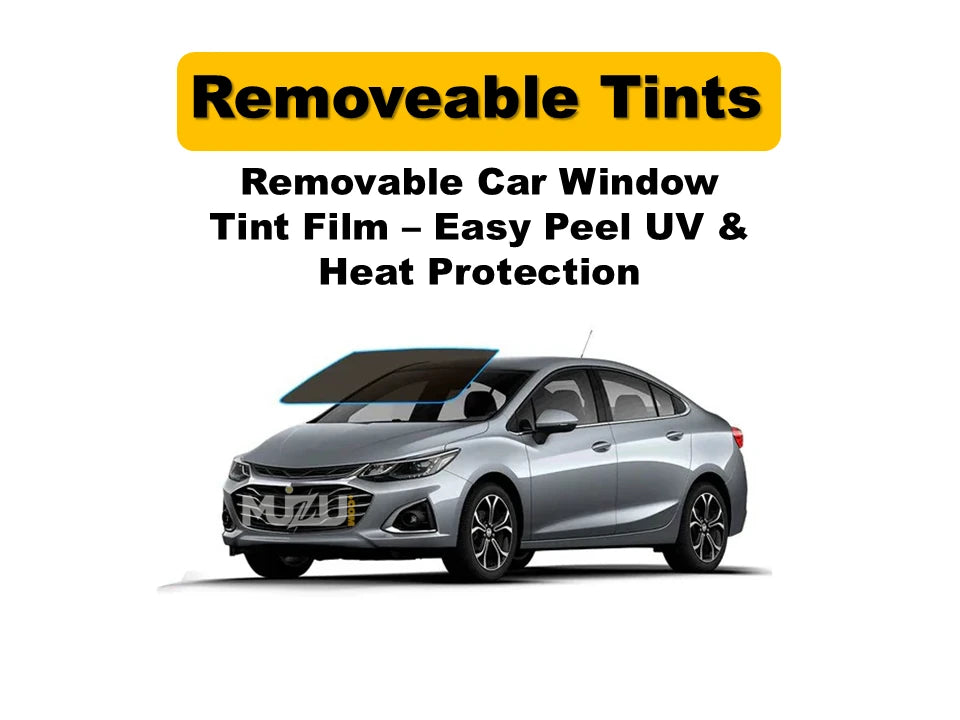 Removable Car Window Tint Film – Easy Peel UV & Heat Protection
