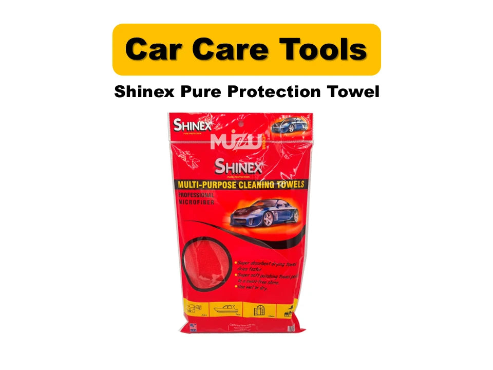 Shinex Pure Protection Towel – Premium Microfiber Car Cleaning Cloth (Genuine Quality)