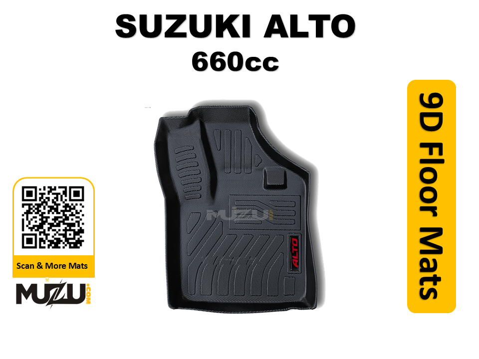 Suzuki Alto 660cc 9D TPE Plastic Car Floor Mats (2019–2024) – Heavy Duty Custom Fit