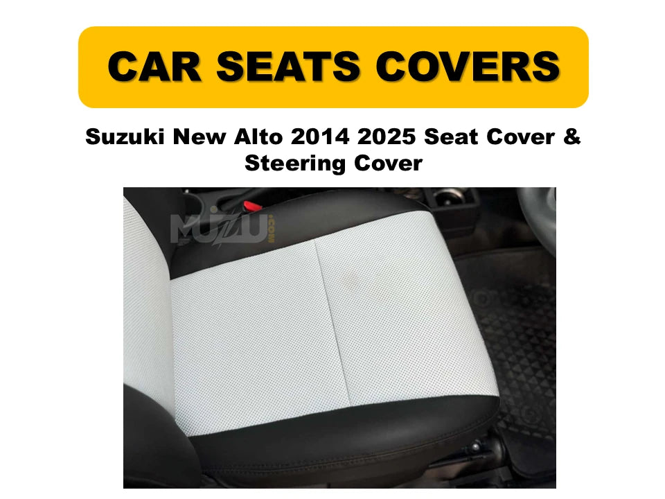 Suzuki Alto 2014–2025 Seat Cover & Steering Cover – Premium Interior Protection & Style