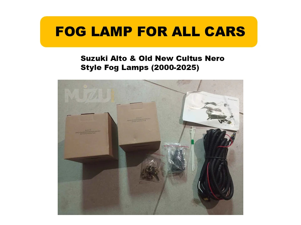 Suzuki Alto & Cultus Nero Style Fog Lights (2000-2025) – Premium Lamps