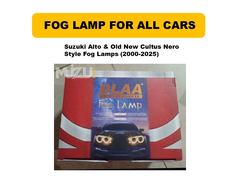 Suzuki Alto & Cultus Nero Style Fog Lights (2000-2025) – Premium Lamps
