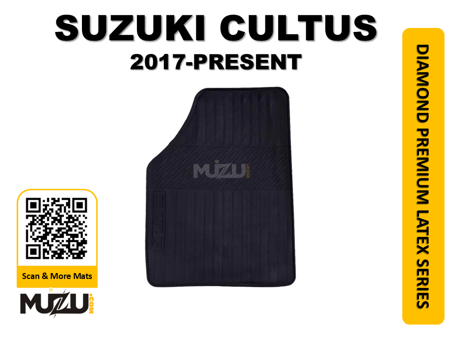 Suzuki Cultus Latex Rubber Car Floor Mats (2017–Present) – All Weather Protection