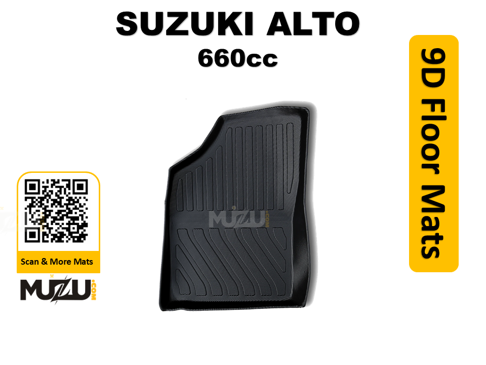 Suzuki Alto 660cc 9D TPE Plastic Car Floor Mats (2019–2024) – Heavy Duty Custom Fit