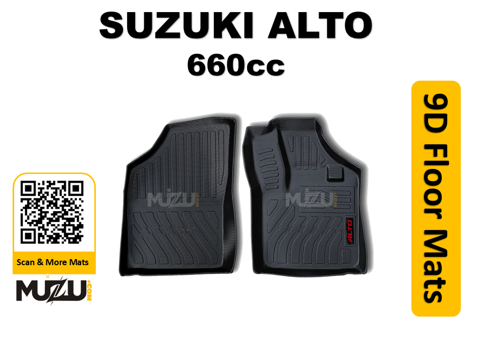Suzuki Alto 660cc 9D TPE Plastic Car Floor Mats (2019–2024) – Heavy Duty Custom Fit