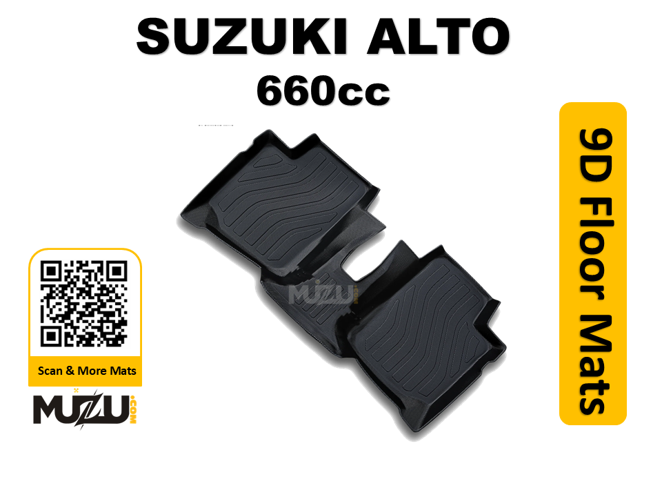 Suzuki Alto 660cc 9D TPE Plastic Car Floor Mats (2019–2024) – Heavy Duty Custom Fit