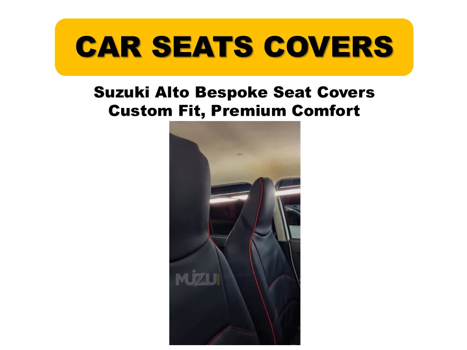 Suzuki Alto Bespoke Seat Covers – Custom Fit, Premium Comfort & Protection