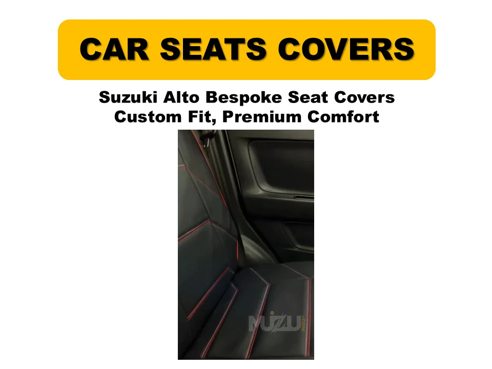 Suzuki Alto Bespoke Seat Covers – Custom Fit, Premium Comfort & Protection