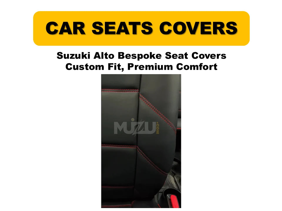 Suzuki Alto Bespoke Seat Covers – Custom Fit, Premium Comfort & Protection