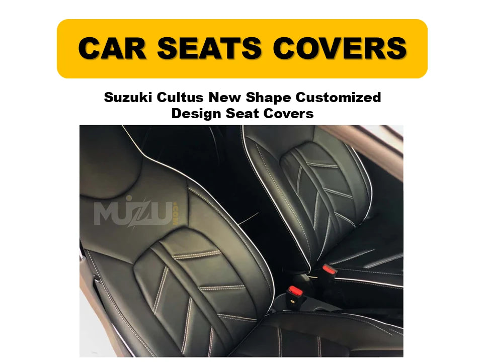 Suzuki Cultus New Shape Customized Seat Covers – Perfect Fit, Protection & Style