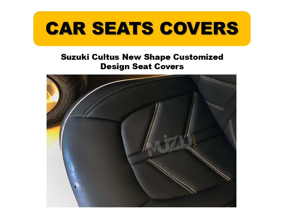 Suzuki Cultus New Shape Customized Seat Covers – Perfect Fit, Protection & Style