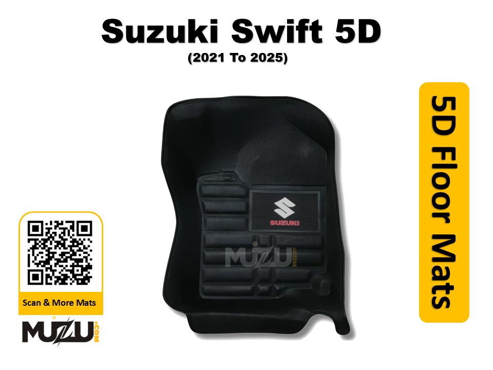 Suzuki Swift 5D Car Floor Mats (2021–2025) – Premium Custom Fit