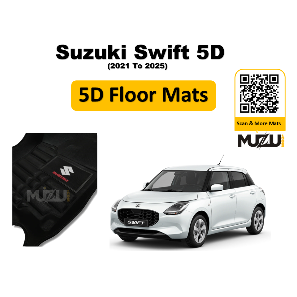 Suzuki Swift 5D Car Floor Mats (2021–2025) – Premium Custom Fit