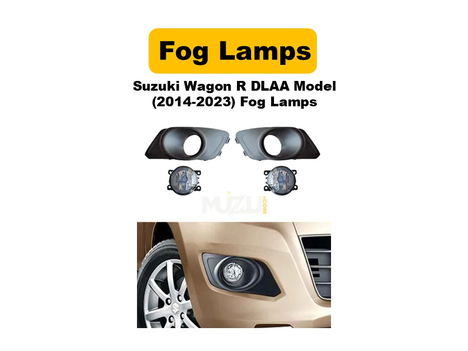 Suzuki Wagon R 2014–2023 DLAA Fog Lamps – OEM Style Front Fog Lights (Pair)