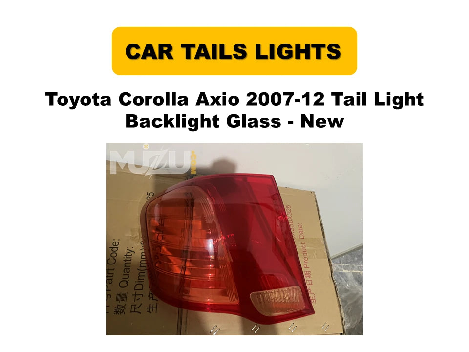 Toyota Corolla Axio 2007-2012 Tail Light Glass – Backlight Replacement (New)
