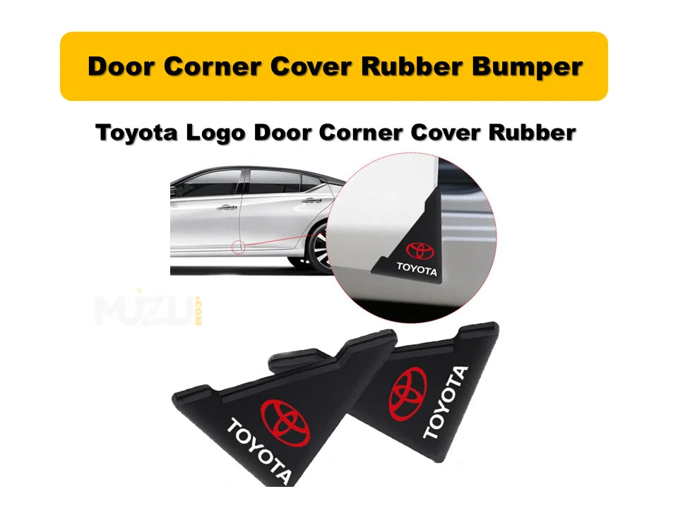 Toyota Door Corner Cover Rubber Bumper – Premium Car Door Edge Protection