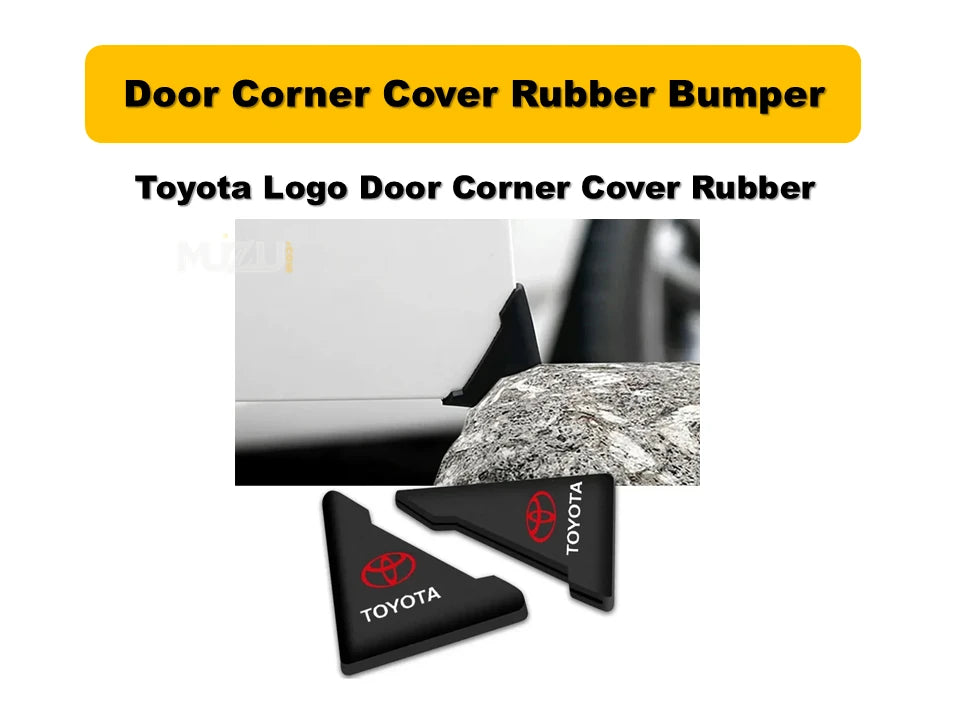Toyota Door Corner Cover Rubber Bumper – Premium Car Door Edge Protection