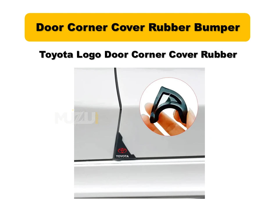 Toyota Door Corner Cover Rubber Bumper – Premium Car Door Edge Protection