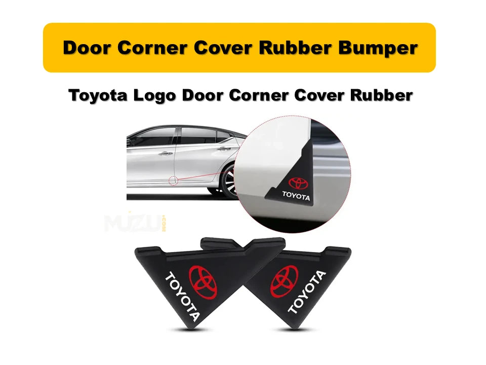 Toyota Door Corner Cover Rubber Bumper – Premium Car Door Edge Protection
