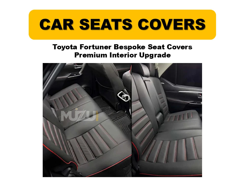 Toyota Fortuner Bespoke Seat Covers – Premium Custom-Fit Interior Upgrade & Protection