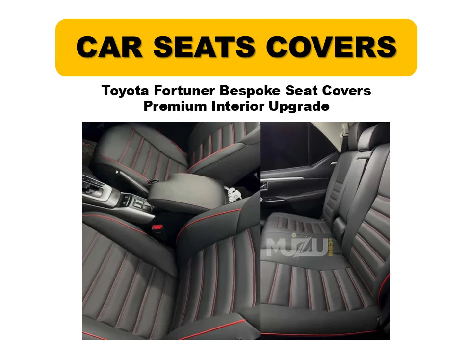 Toyota Fortuner Bespoke Seat Covers – Premium Custom-Fit Interior Upgrade & Protection