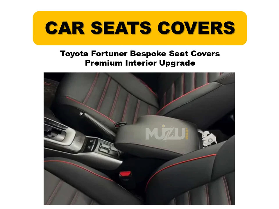 Toyota Fortuner Bespoke Seat Covers – Premium Custom-Fit Interior Upgrade & Protection