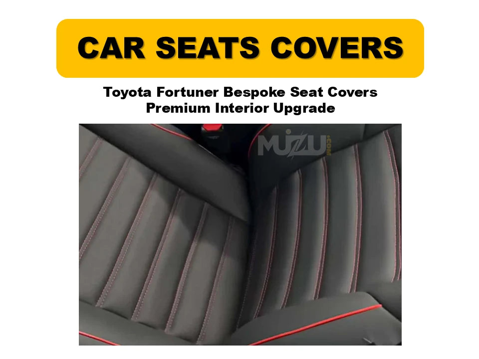 Toyota Fortuner Bespoke Seat Covers – Premium Custom-Fit Interior Upgrade & Protection