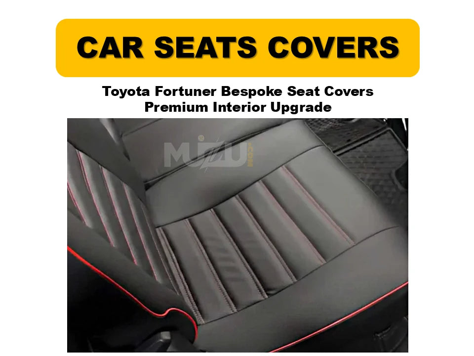 Toyota Fortuner Bespoke Seat Covers – Premium Custom-Fit Interior Upgrade & Protection