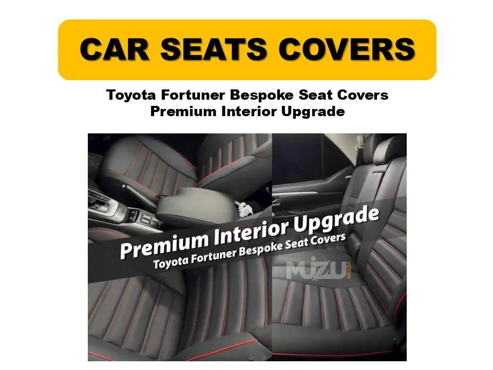 Toyota Fortuner Bespoke Seat Covers – Premium Custom-Fit Interior Upgrade & Protection