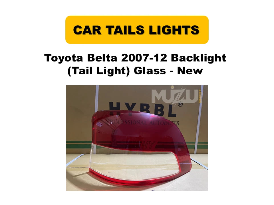 Toyota Belta 2007-2012 Backlight (Tail Light) Glass – Genuine New Replacement