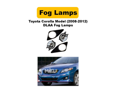 Toyota Corolla 2008–2012 DLAA Fog Lamps | Front Bumper Fog Lights Set