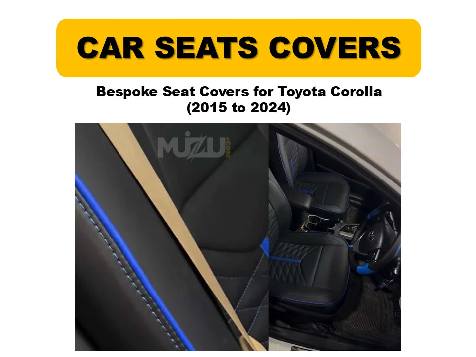 Toyota Corolla 2015–2024 Bespoke Seat Covers – Custom Fit, Premium Comfort & Quality Protection
