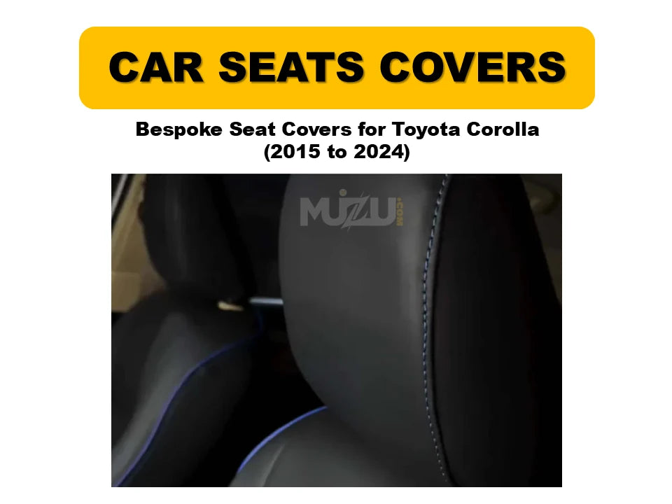 Toyota Corolla 2015–2024 Bespoke Seat Covers – Custom Fit, Premium Comfort & Quality Protection