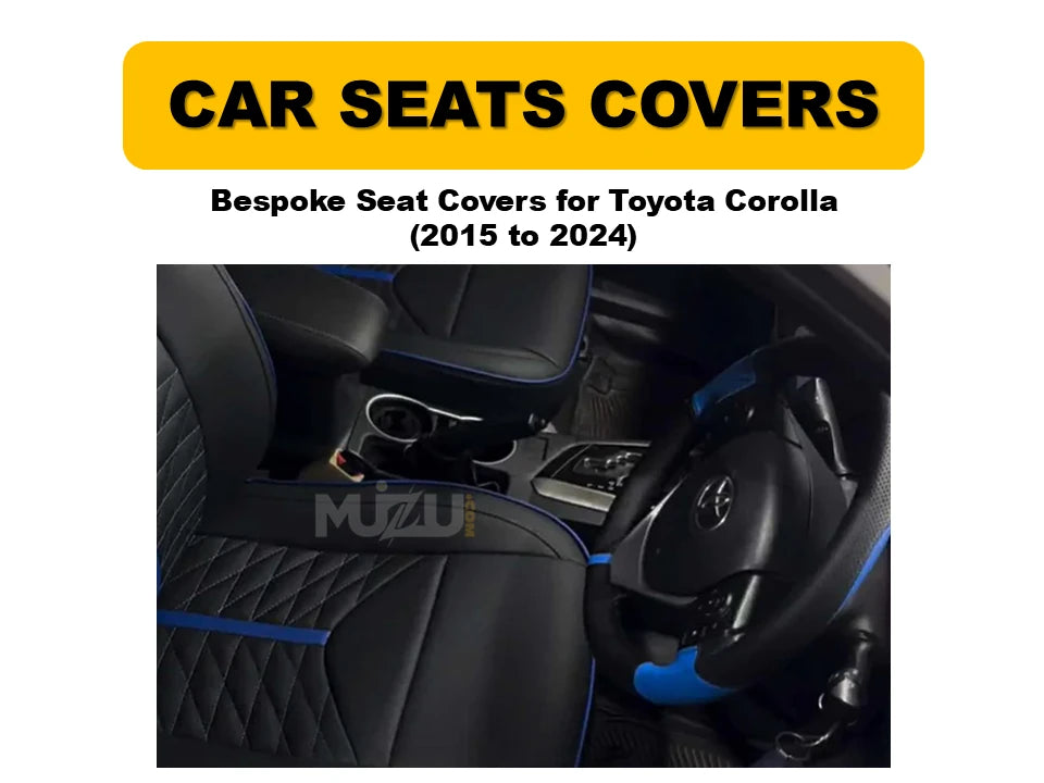 Toyota Corolla 2015–2024 Bespoke Seat Covers – Custom Fit, Premium Comfort & Quality Protection