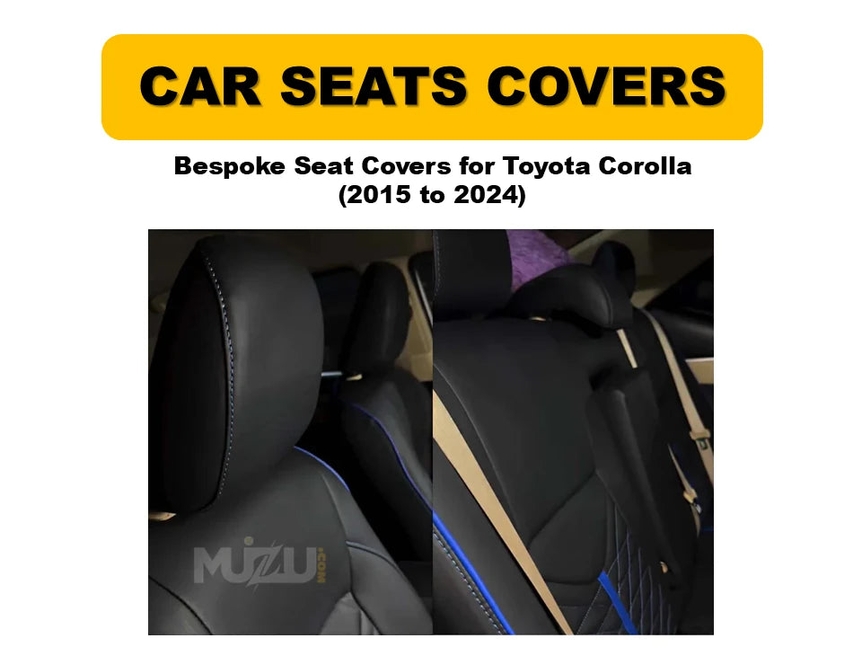 Toyota Corolla 2015–2024 Bespoke Seat Covers – Custom Fit, Premium Comfort & Quality Protection